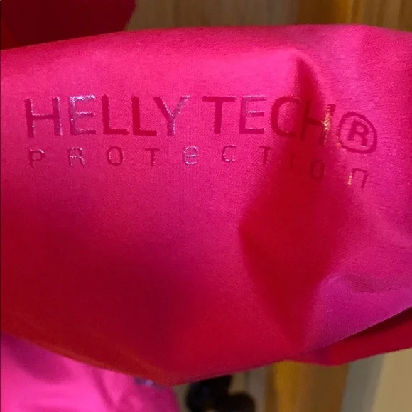 Helly Hansen Hot Pink Rain Jacket Weather-Resistant Hooded Design - Picture 5 of 5
